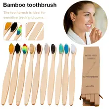 Bamboo Зубная щетка экологически безопасная Мягкая Щетина зубная щетка для взрослых es для ухода за полостью рта зубная щетка
