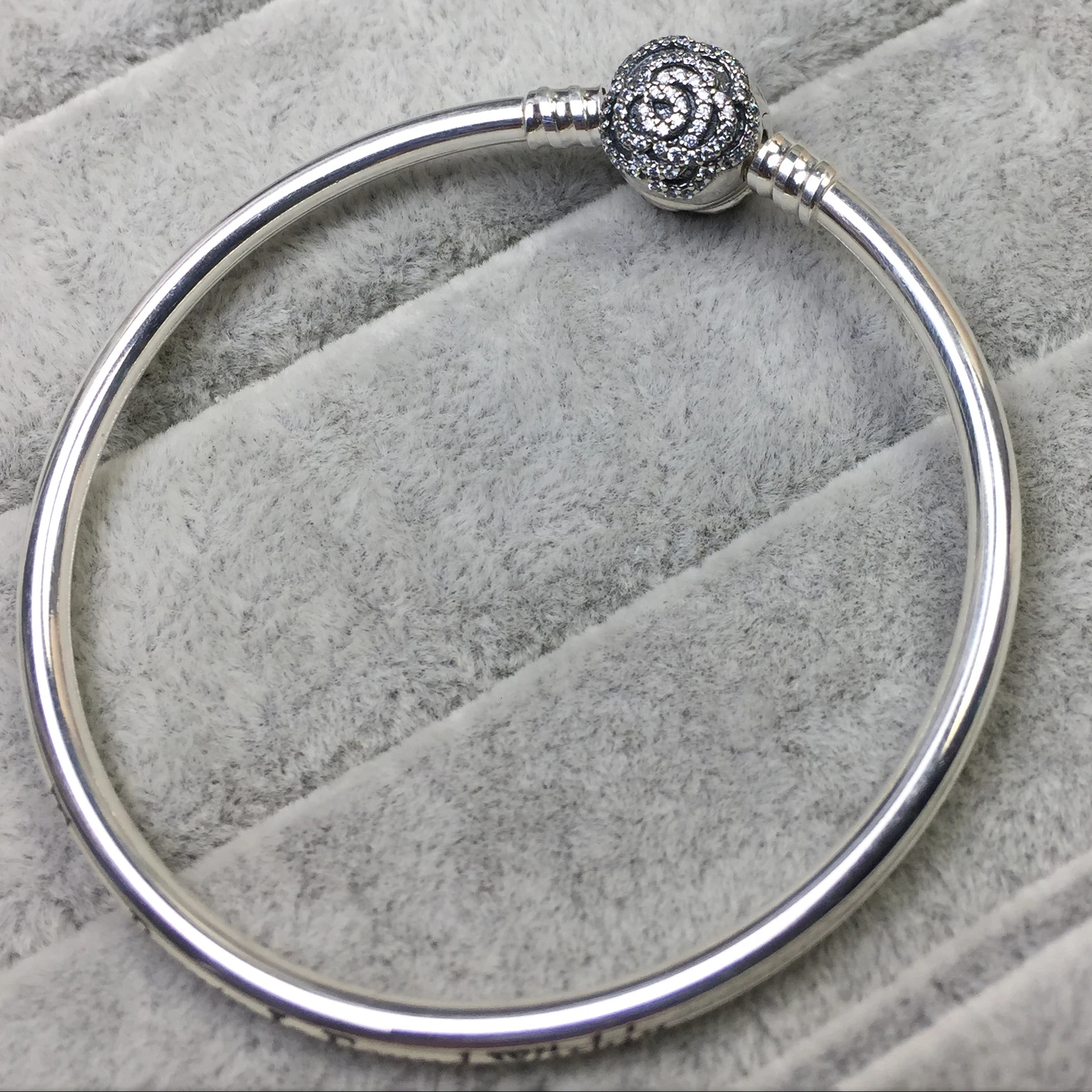 925 пробы, серебряный, классический, красивый браслет, прозрачный, CZ, для женщин, гламурный, модный, сделай сам, браслет