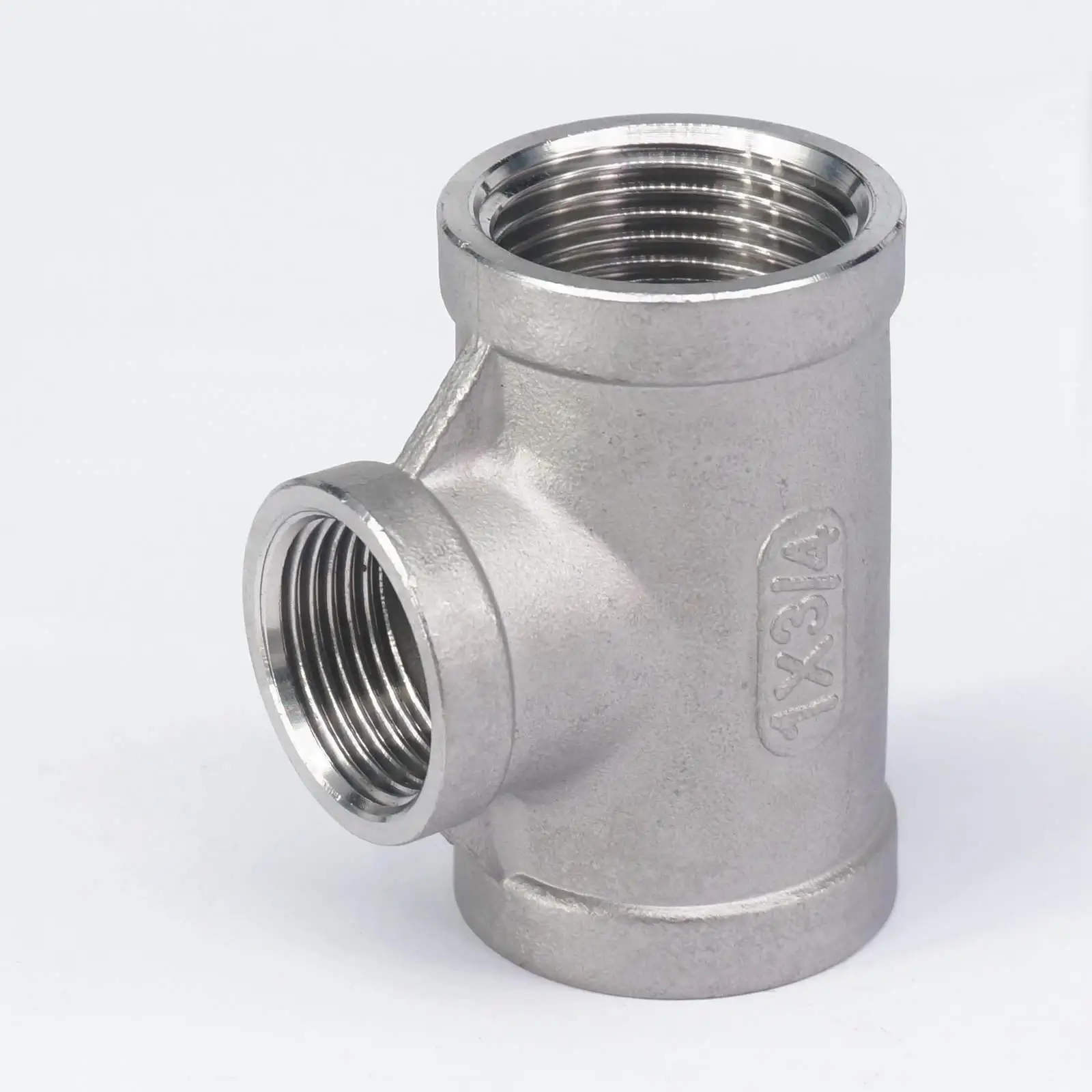 

3/4" BSP To 1" BSP Female Thread 304 Stainless Reducing Tee 3 Way Connector Pipe Fitting water oil air