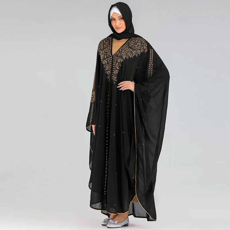 Niqab Дубай Абая кимоно мусульманский кардиган хиджаб платье для женщин Кафтан Caftan