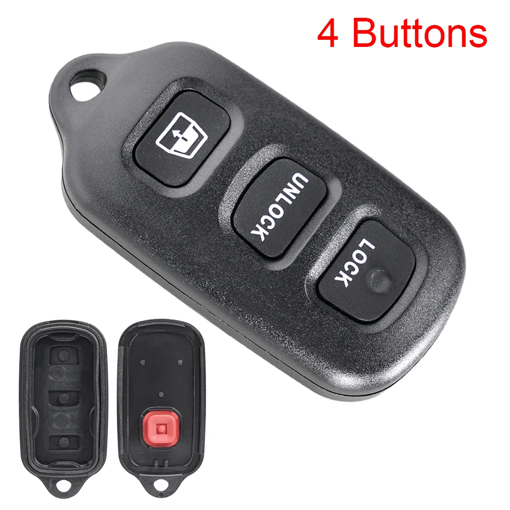4 Buttons Auo Car Key Fob Shell Replacement Keyless Remote Key Case