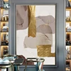 Abstract Marble Canvas Print Paintings Brown gold foil Poster Morden Wall Art Pictures on Canvas Living Room Office Home Decor 5