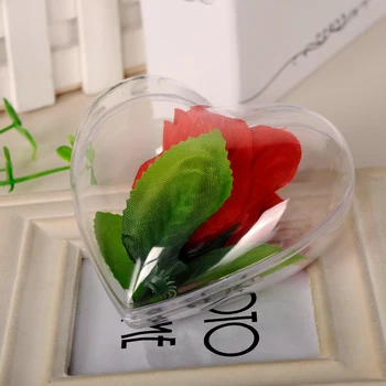 

20pcs Clear Heart Plastic Candy Box Transparent Wedding Favors and Gifts Wedding Candy Box Event Party Supplies 60 80 100mm