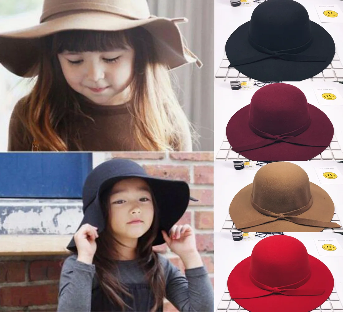 Милая хлопковая пляжная шляпа-котелок с широкими полями для маленьких девочек, солнцезащитная Кепка принцессы, Кепка От Солнца, кепка s, повседневные шапочки для малышей шляпы для путешествий