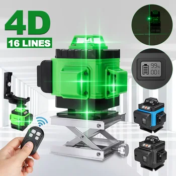 

16 Lines 4D Laser Level Green Lines Self-Leveling 360 Horizontal And Vertical Cross High Precision Outdoor Powerful Laser Beam