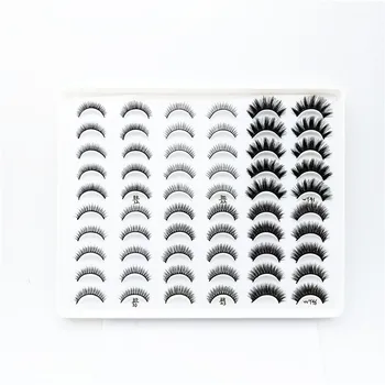 

QUXINHAO 30 Pairs 6D Lashes Soft False Eyelashes Makeup Fake Lashes Handmade Eyelash Extension Silk Eyelashes