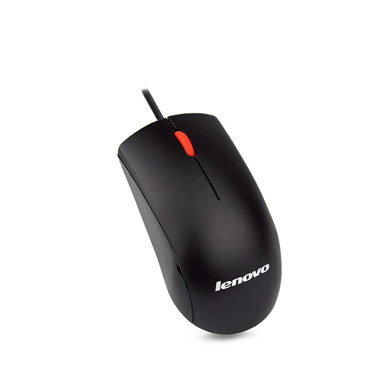 Lenovo mouse M120Pro 1000 dpi Проводная мышь Красная резиновая роликовая оптическая мышь для домашнего офиса для настольного компьютера, ноутбука, ПК