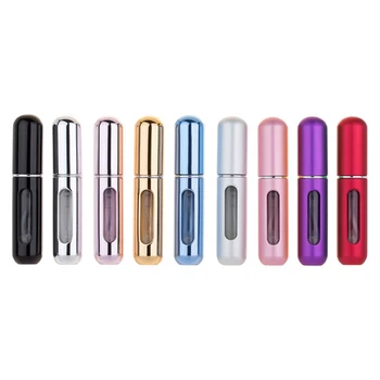 

5ml Refillable Mini Perfume Spray Bottle Aluminum Mini Jar Spray Atomizer Portable Travel Cosmetic Container Perfume Bottle