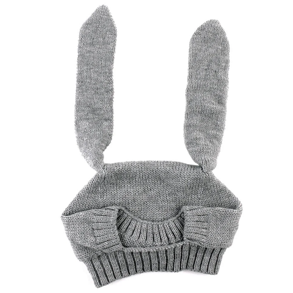 

Hot Sell Baby Knitted Hat Winter Warm Cute Extra Long Rabbit Ears Knitted Hat Infant Toddler Cap for 1-3 Years Girls Boys 1