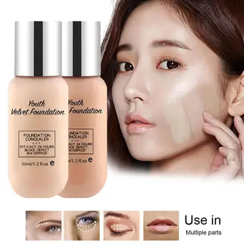 

Face Contour Concealer Liquid Waterproof Full Coverage Foundation Professional Corrector Palette Cosmetic Makeup Base Velve D3W9