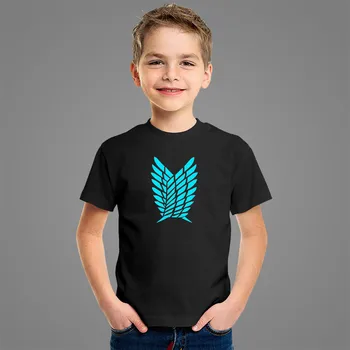 

Attack on Titan Luminous Child T-Shirt NEW 2020 Summer Cotton Men Women Short Sleeves T-Shirts Fashion Boy Girl Baby Tees