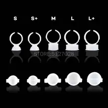 Одноразовые 100 шт. кольца с чернилами для татуажа, чашки S/M/L, Перманентный макияж, пигмент, держатель для бровей, наращивание ресниц, клей, разделитель, контейнер