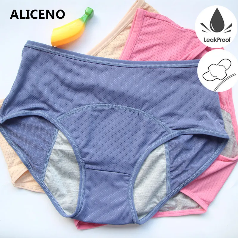 CXZD Leak Proof Menstrual Period Panties Women Underwear Physiological  Cotton Briefs Plus Size Lingerie Waterproof Panties - AliExpress