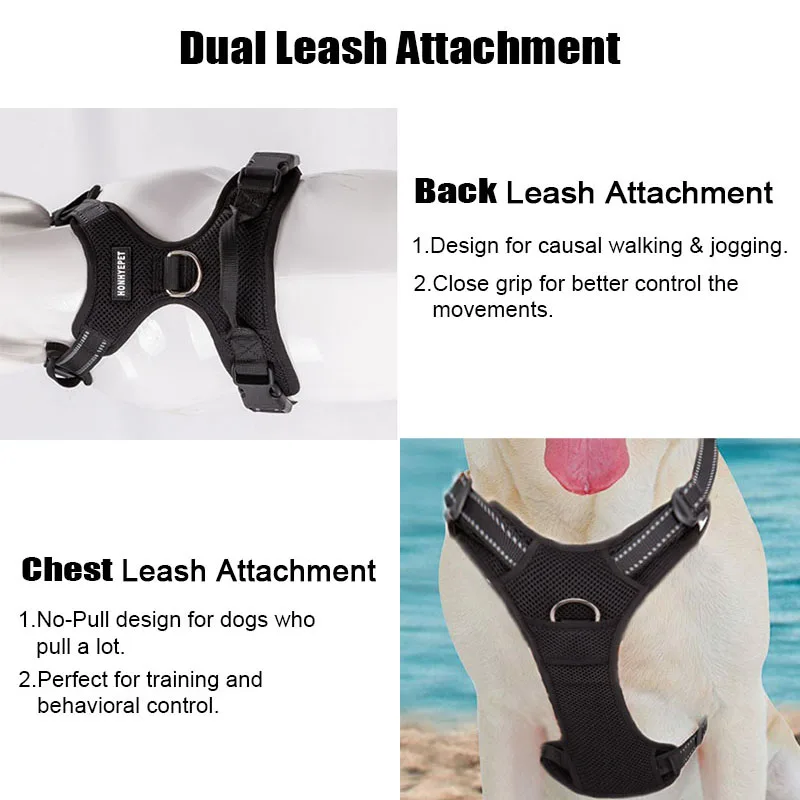 Comprar Truelove arnés de perro mascota grande pequeño para Pitbull reflectante arnés de seguridad para perros arnés de coche para perros deporte de perro sin chaleco Husky