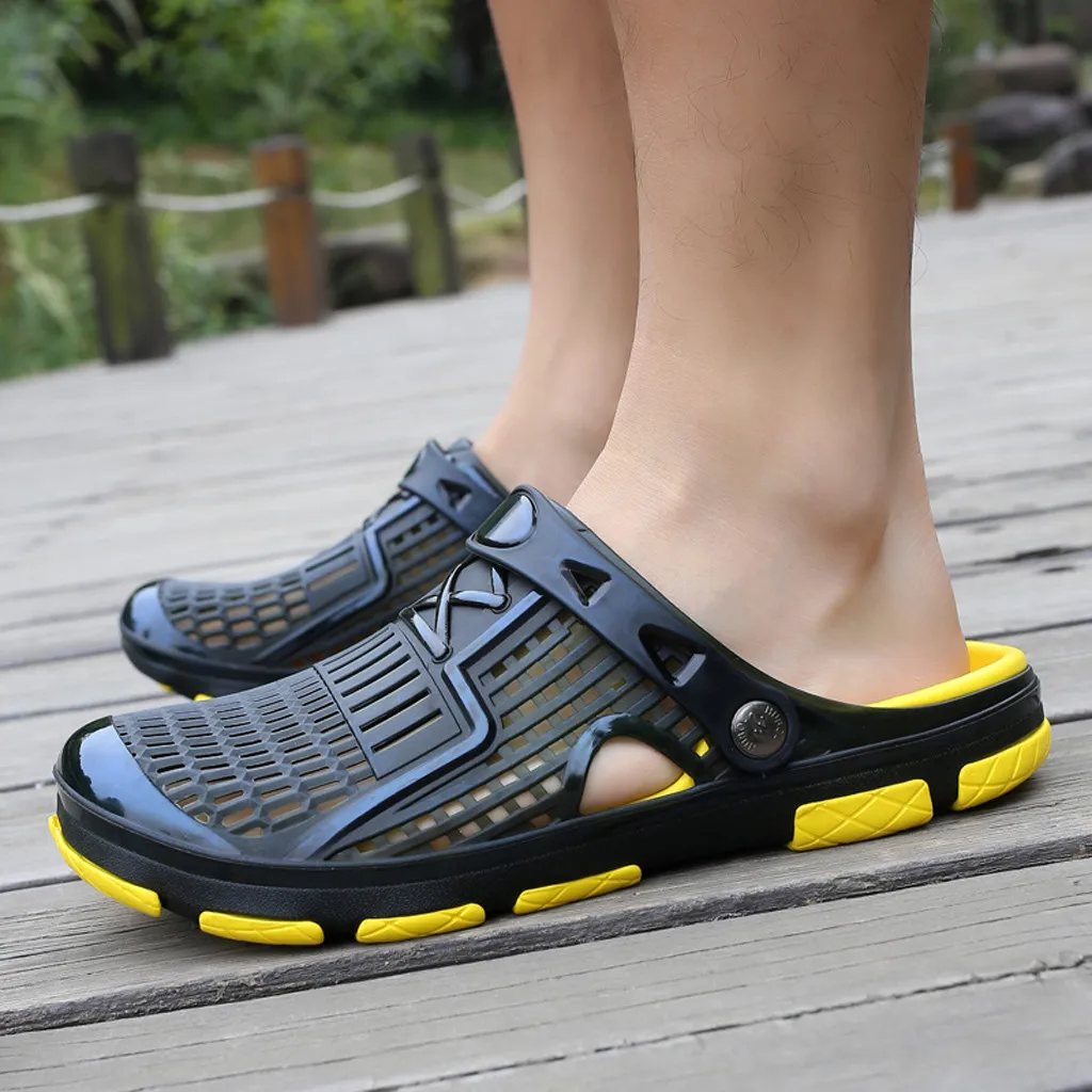 Мягкие домашние тапочки мужская водонепроницаемая обувь для плавания мягкие повседневные мужские кроссовки дышащие уличные тапочки