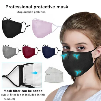 

Bfaccia IN STOCK 10PCS Cotton Mouth Mask With Filter Paper Dust Respirator Washable Reusable Mask Mouth Muffle