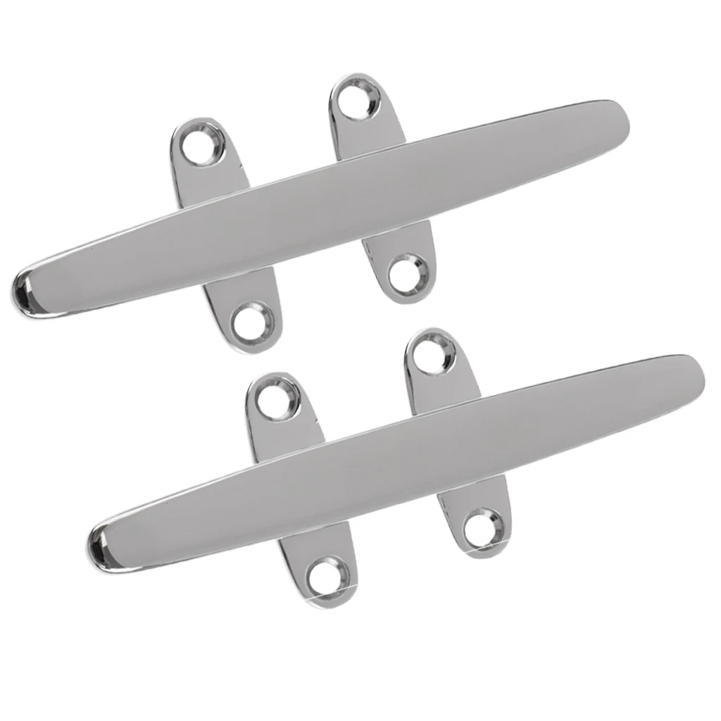 2x Marine Grade Stainless Steel Bollard Sleek Line Cleat Open Base Boat Deck Mooring 8 inch 2x Marine Grade Stainless Steel Bollard Sleek Line Cleat Open Base Boat Deck Mooring 8 inch