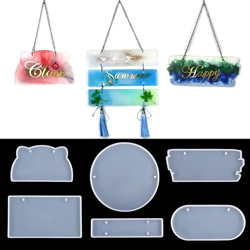

House Door Number Silicone Mold DIY Irregular Crystal Epoxy Listing House Number Door Resin Epoxy Mould l DIY Craft Accessory
