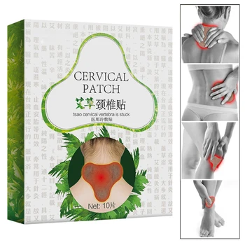 

10Pcs Health Care Cervical Patch Pain Plaster Relaxing Natural Wormwood Rheumatic Arthritis Plaster for Neck Shoulder M7