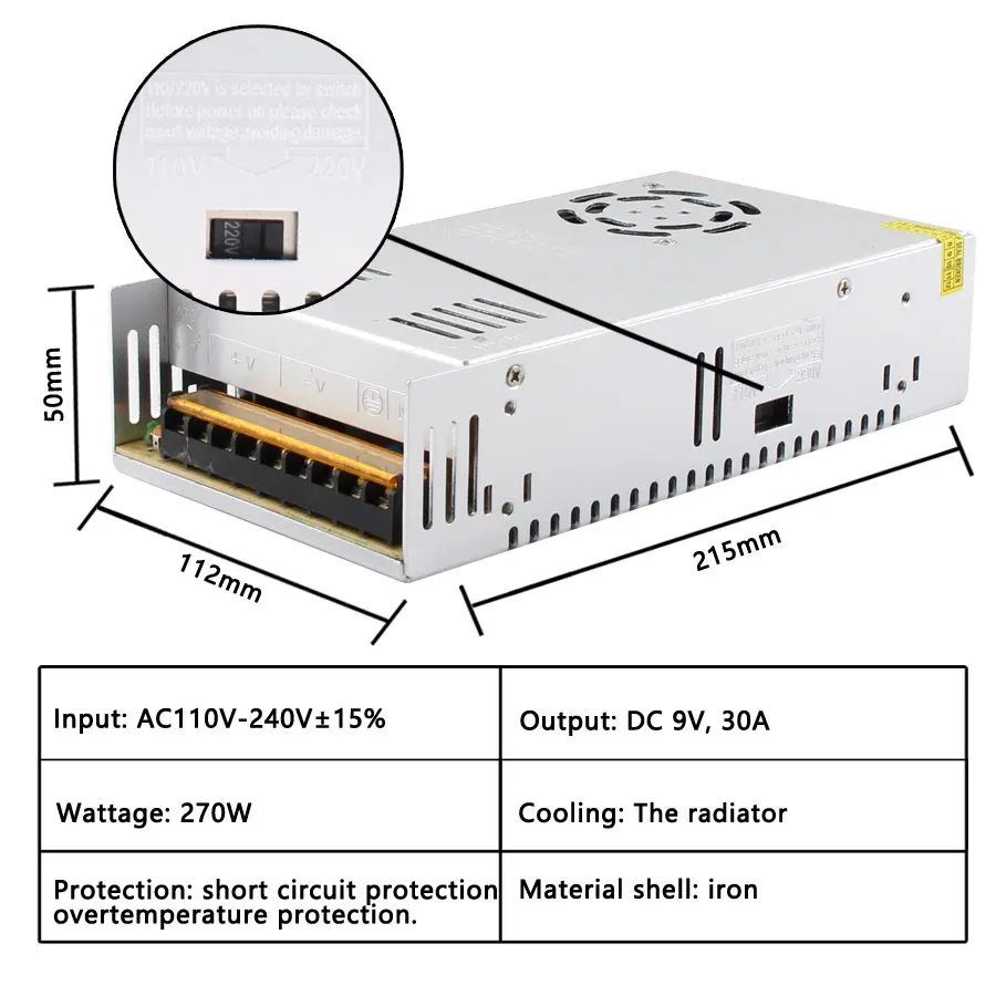 24V Transformers Power Supply Adapter AC DC Current Transformers 220V To 110V Converter 24V 1A 2A 3A 5A 6A 8A 10A 15A 20A 30A