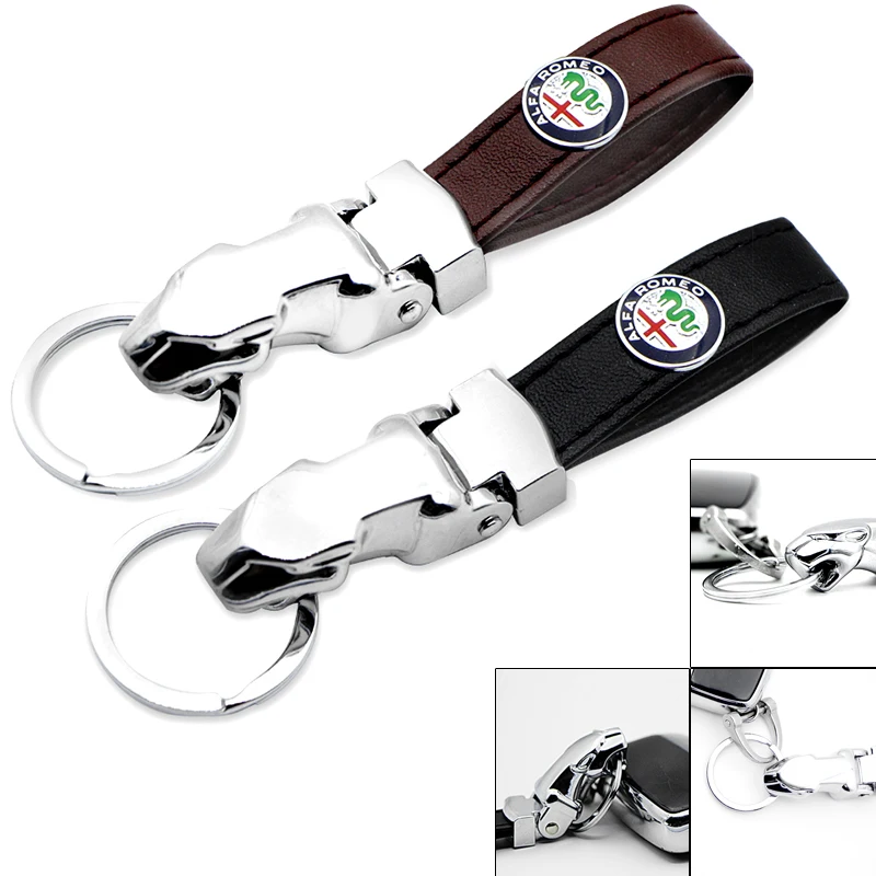 

Leopard Car Key Ring Ornaments Auto Keychian for Alfa Alpha Romeo 159 147 156 Giulietta 147 159 Mito KEYRING Key Accessories