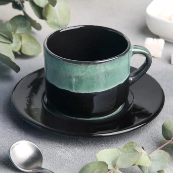 

Tea pair Verde notte: 200 ml cup, saucer d = 15.5 cm