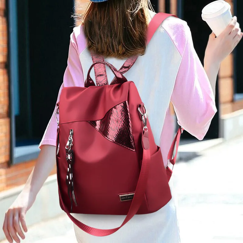 Трехцелевая многофункциональная сумка, ультра-светильник, дикая Противоугонная сумка на плечо, дикая мода, Большой Вместительный рюкзак для путешествий