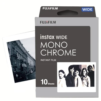 

10 Sheets Fujifilm Instax WIDE Black and White Monochrome Film for Instant Camera Wide 300 Photo Paper 86mm X 108mm