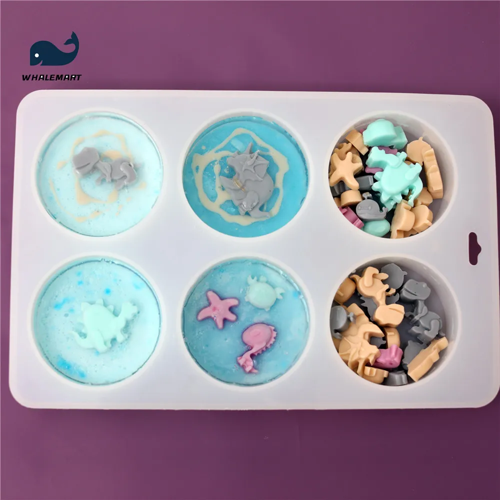 

Silicone Mold Round Handmade Soap making Tool 6 holes DIY Craft Reusable Mould Soap Making supplies