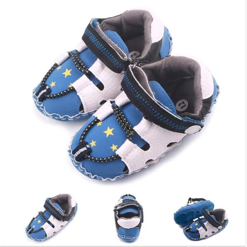 2021 New Spring Autumn Baby Boys Shoes Soft Rubber Sole Newborn PU