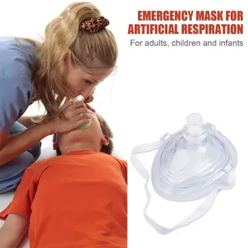 

CPR Resuscitator Emergency First Aid Rescue Mask CPR Breathing Mask Mouth Breath One-way Valve Tools