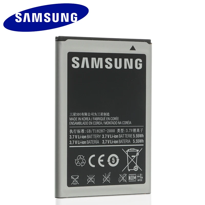 Samsung EB504465VU EB504465VU için orijinal pil Samsung S8530 S8500 i5700  W799 i5800 I5801 I8700 B7330 I329 B7620 1500mAh|Cep Telefonu Bataryaları| -  AliExpress