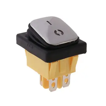 

Waterproof Rocker Switch Stainless Steel Surface 30A 220V LED 4Pin IP67 On-Off
