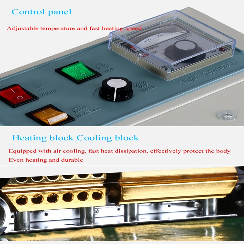 Automatic heat sealing machine continuous band sealer with conveyor 4