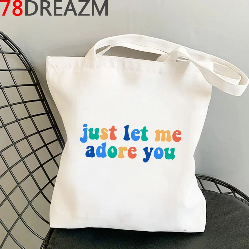 Tote-Bag Shopper Harry-Styles Ecobag Bolsa Grocery Custom Reusable Compra Boodschappentas