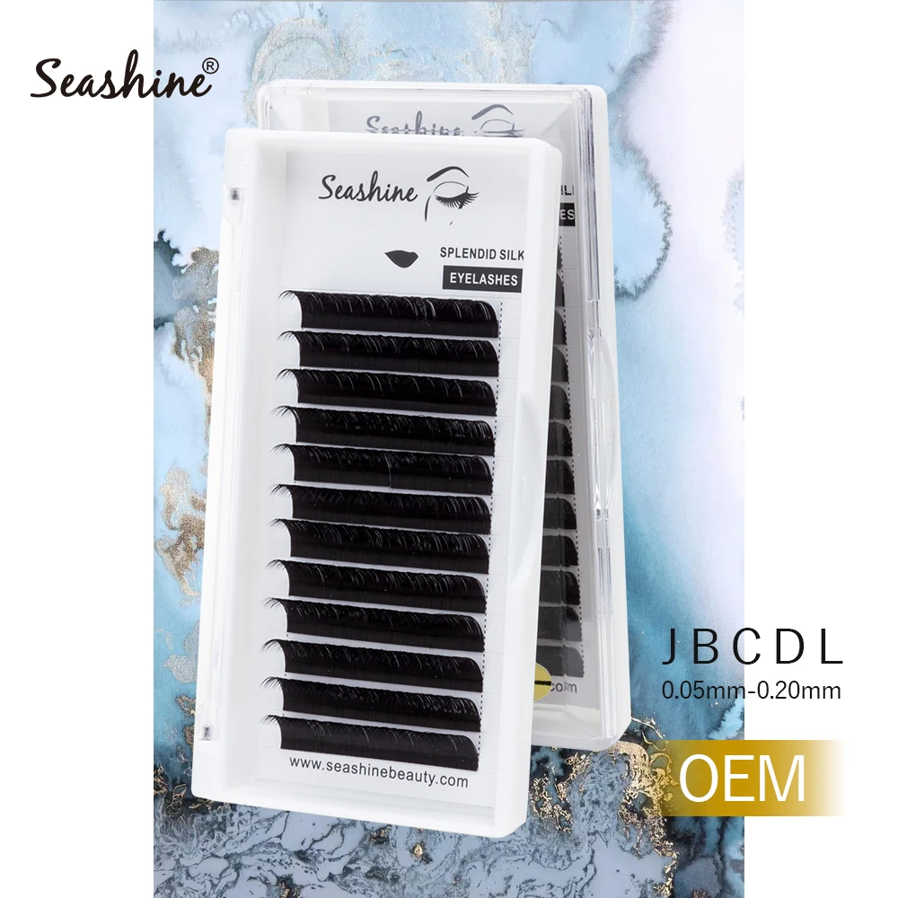 

Seashine Individual Eyelashes Extension Cashmere lashes South Korea Silk Eyelashes Extensions 12 Rows Luxury Soft Fake Lashes