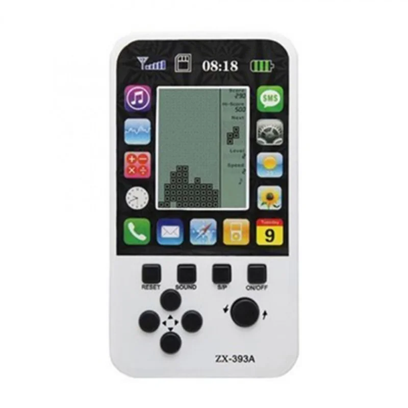 Детская Классическая маленькая портативная игровая консоль Тетрис детская