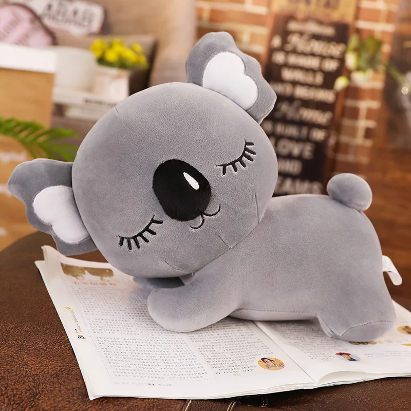 New Simulation Koala Plush Toy Soft Cartoon Animal Koala Kawaii Stuffed Doll Bed Sofa Pillow Nap Pillow Friends Christmas Gift