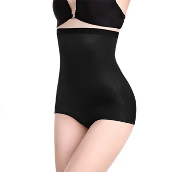 

MANBEIQI Women's High Waist Panties Solid Color Plus Size Shape Control Seamless Strapless Slimming Panty Briefs