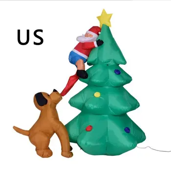 

Christmas Props Inflatable Toys Dog Bites Santa Claus Modeling Inflatable Model Funny Performance Props