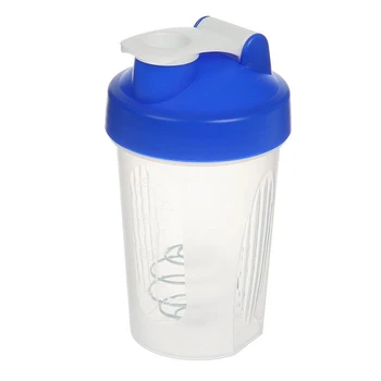 

Shaker 400 ml, with ball, transparent, blue lid, 9x17 cm 1746728