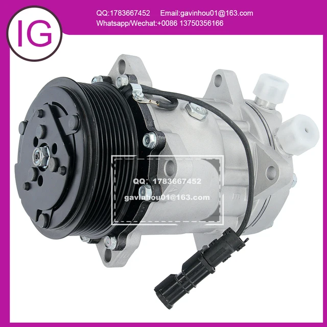 $US $204.48 For free shipping Auto AC A/C Compressor For Man TGA Tgs Tgx Sanden SD7H15 24V 8Pk 119MM 51779707028 81619066012 8FK351135-141