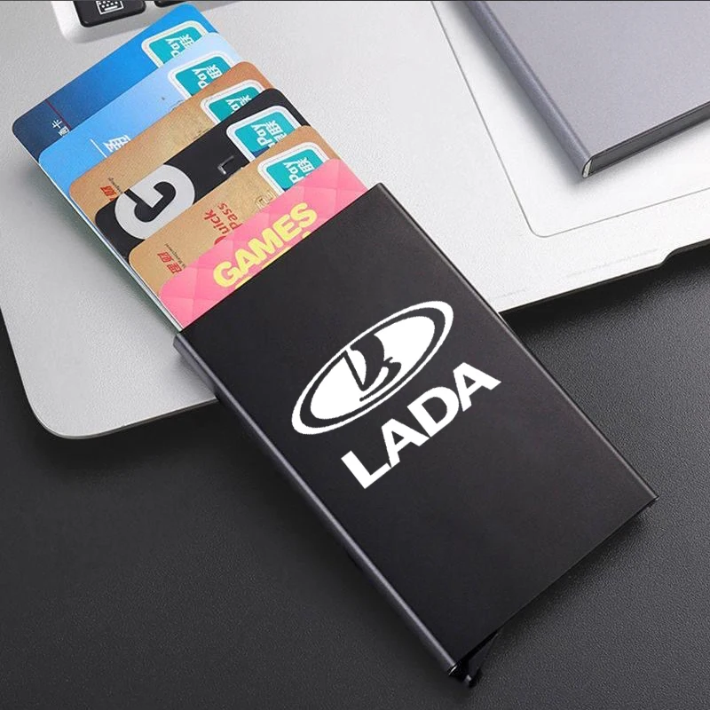 

Auto Accessories Wallet Thin ID Card RFID Case Automatically for Lada Vesta Niva Kalina Priora Granta Largus Vaz Samara 2110