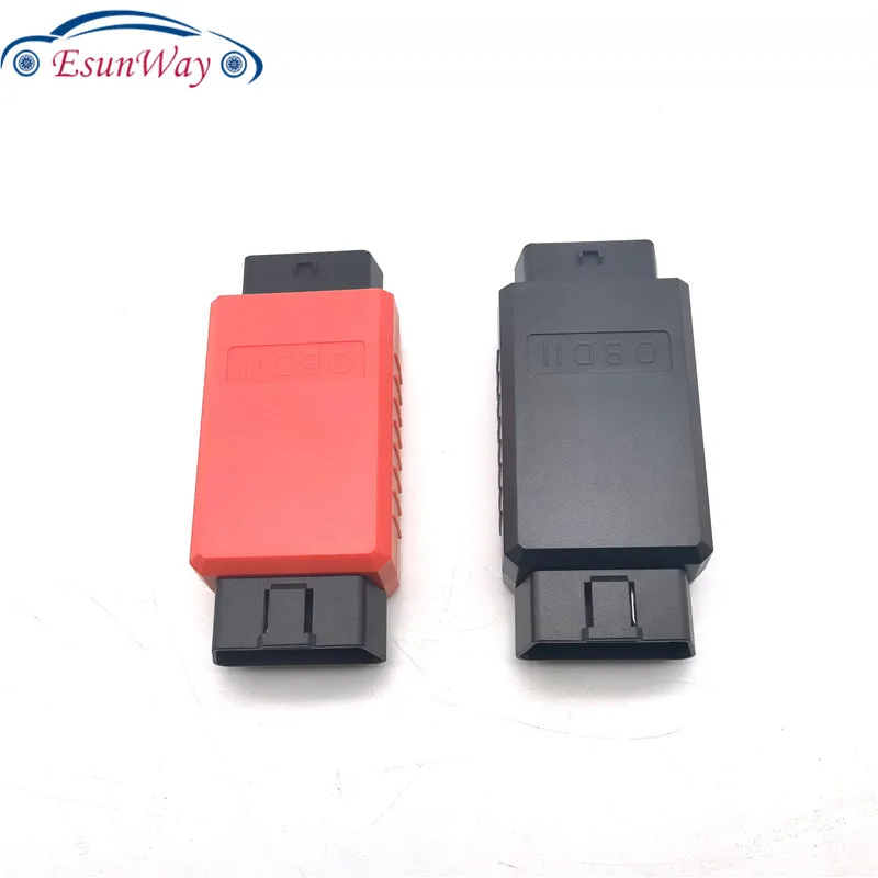 ELM327 OBD2 Connector Cover with Enclosure J1962m Plug with enclosure 16pin male female connector DIY Tool two with open 2