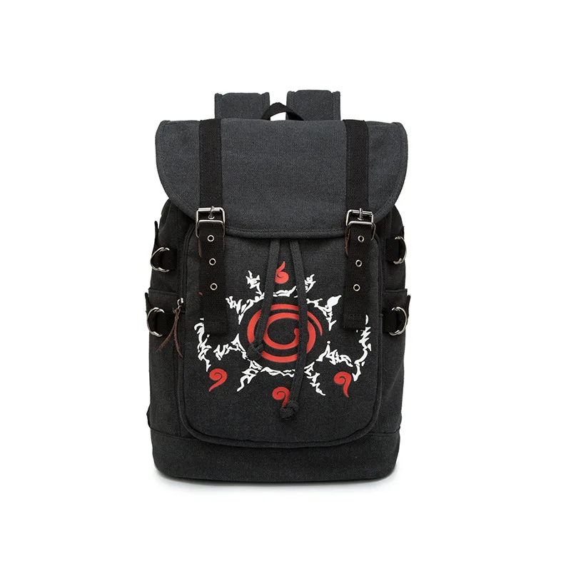 

Naruto Anime Peripheral Backpack Write round Eyes Naruto Uchiha Itachi Men And Women Students Canvas School Bag Backpack
