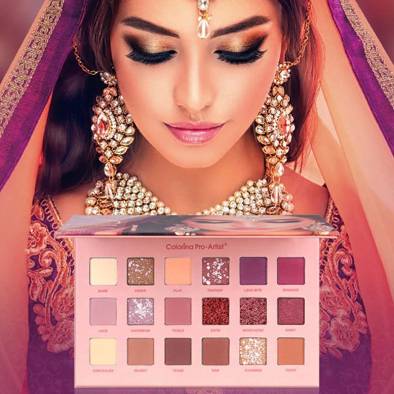 

The 18 color desert eye shadow is pearlescent light color big color nude makeup golden onion eye shadow rose desert