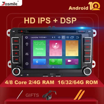 

4GB2 Din Android 10 autoradio GPS Navigation For VW Passat B6 T5 amarok volkswagen Skoda Octavia 2 seat leon 2 golf 5 Multimedia