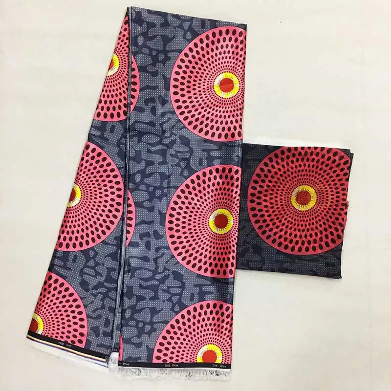Imitated Silk wax black and white silk chiffon fabric african fabric ankara african wax prints fabric 4+2yards！MS03