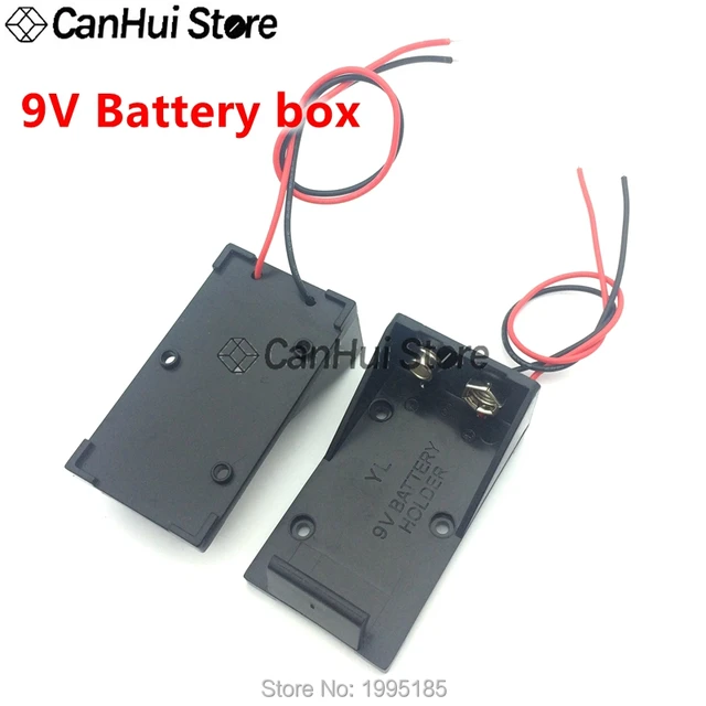5Pcs 9V Battery Box Pack Holder With ON/OFF Power Switch Toggle Black