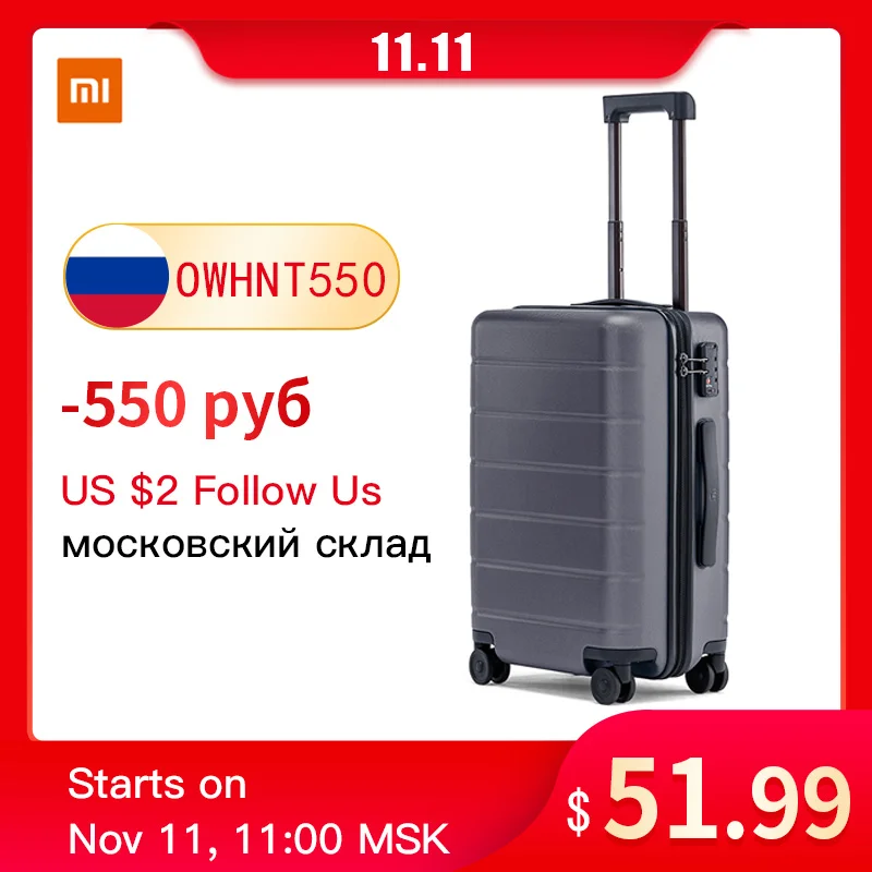  Классический чемодан mi для мужчин и женщин, 20/24 дюйма, универсальный чемодан с замком TSA 